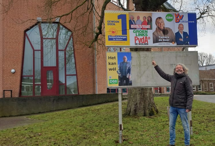 De Wolden kleurt groen & sociaal: verkiezingsposters GroenLinks-PvdA zichtbaar!